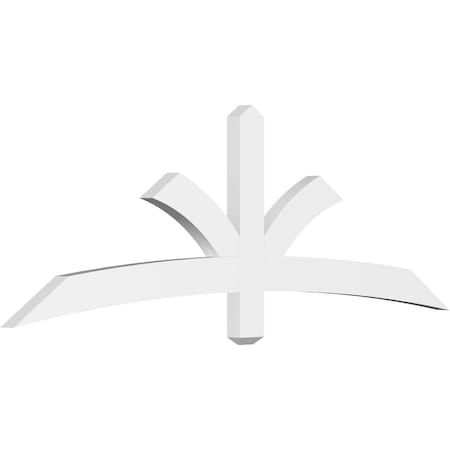 Ekena Millwork Davenport Architectural Grade PVC Gable Bracket, 72"W x 24"H x 2"D x 4"F, 8/12 Pitch GBP072X24X0204DAV00